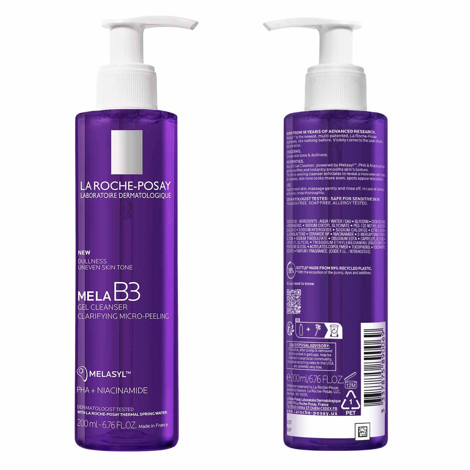 mela-b3-facial-gel-cleanser-with-melasyltm-niacinamide-c9 7_LaRochePosay-Product-MelaB3-MelaB3Cleanser-200ml-03337875890069-Back Packshot_REV.jpg