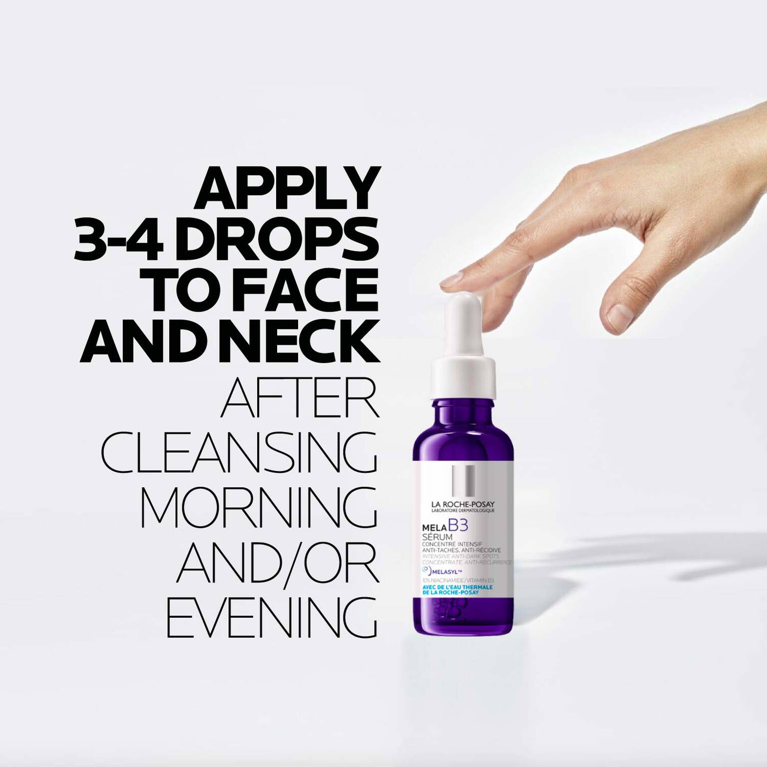 mela-b3-dark-spot-serum-with-melasyltm-niacinamide-y6 LaRochePosay-Product-MelaB3-MelaB3Serum-30ml-03337875890021-HowTo-REV.jpg